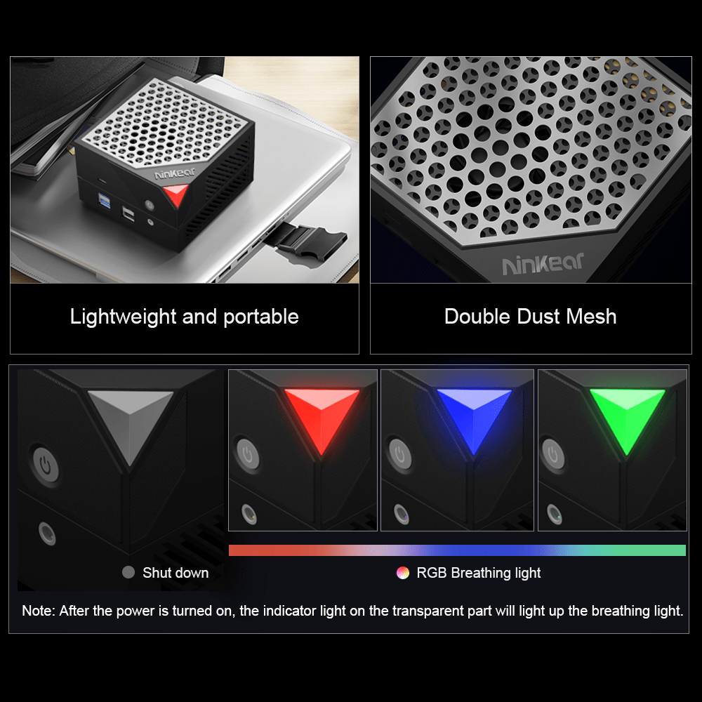 Ninkear MBOX 6 MINI PC AMD Ryzen 5 6600H Compact & Ultra-Quiet - Ninkear.com