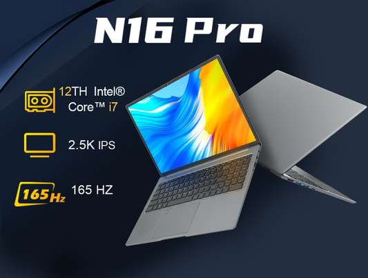 Ninkear N16 Pro with 12th Gen Intel Core i7-1260P Up To 4.70 GHz and 2.5K IPS Screen laptop.