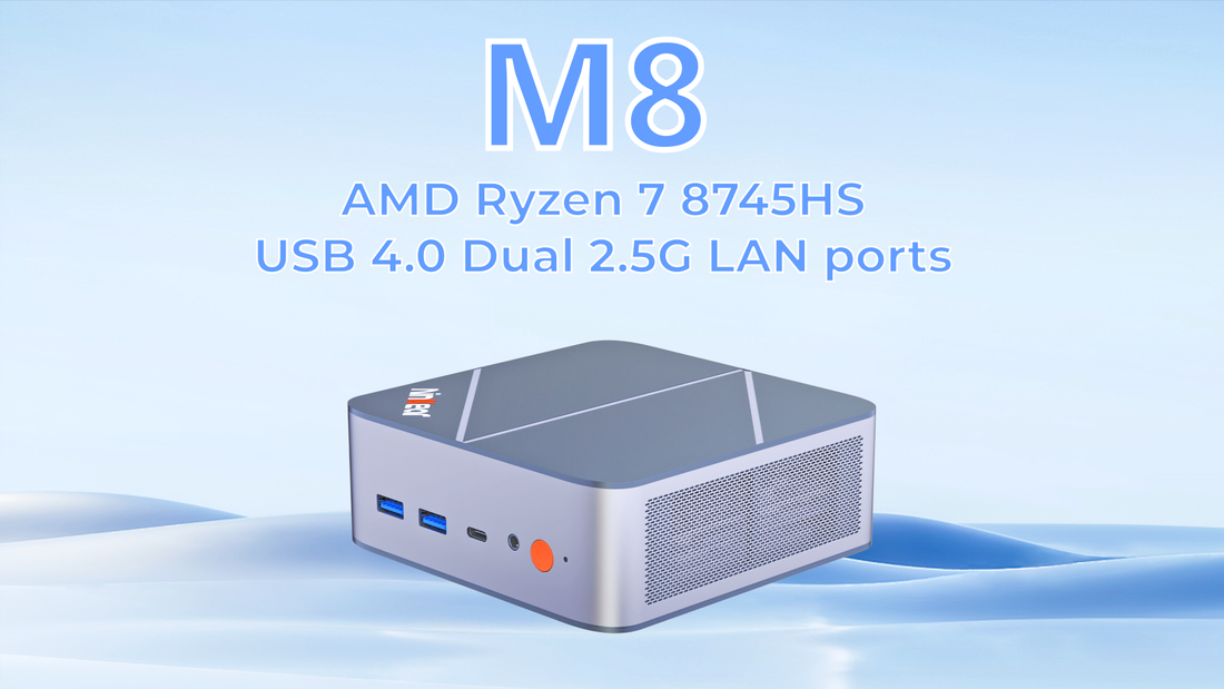 Ninkear Mini-PC M8 - Your Gaming Console based on Ryzen 7 and Radeon 780M.