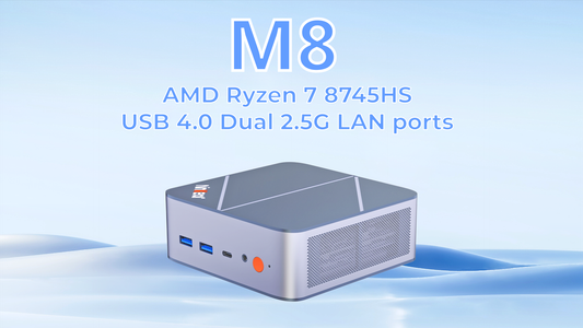 Ninkear Mini-PC M8 - Your Gaming Console based on Ryzen 7 and Radeon 780M.