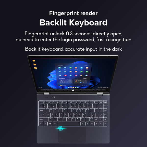Ninkear N14 Laptop 14-inch 4K Touchscreen Laptop 12th Gen Intel N95 Processor 16GB DDR4 + 1TB SSD Windows 11 Notebooks