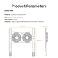 DAdjustable Laptop Cooler Foldable for Notebook