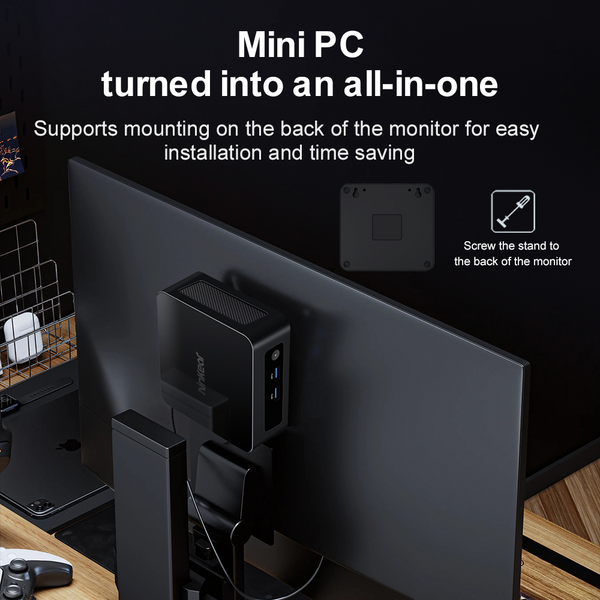 Ninkear Mini PC N13  Intel Core i5 1340P 16GB DDR4+1TB PCIE WiFi 6 LAN Bluetooth 5.2 Window 11 Mini Computer