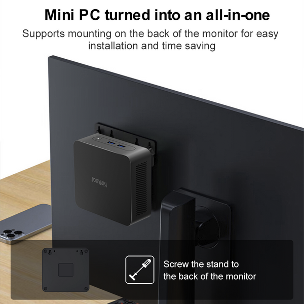 Ninkear Mini PC N10 Intel Alder Lake-N N100 16 GB DDR4 + 512GB SSD Dual-band WiFi Gigabit LAN Bluetooth 5.0 Window 11 Mini Computer