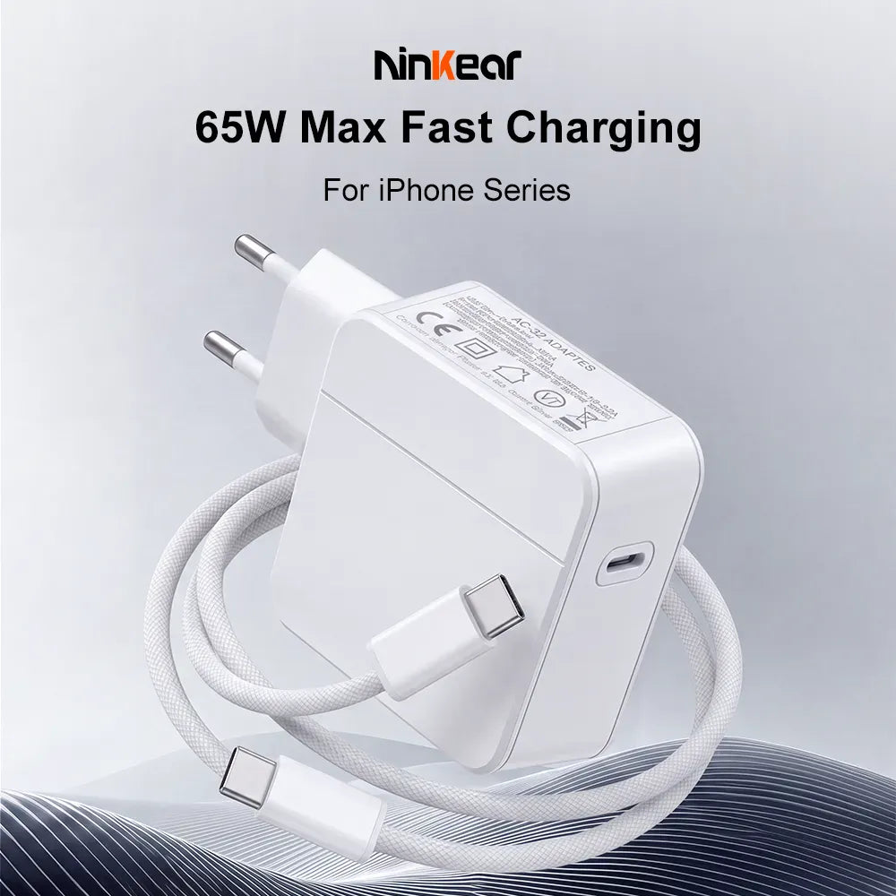 Ninkear 65W USB-C Laptop & Phone Fast Charger