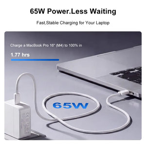 Ninkear 65W USB-C Laptop & Phone Fast Charger