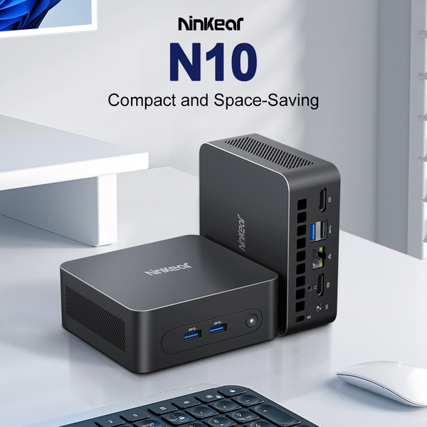 Ninkear Mini PC N10 Intel Alder Lake-N N100 16 GB DDR4 + 512GB SSD Dual-band WiFi Gigabit LAN Bluetooth 5.0 Window 11 Mini Computer