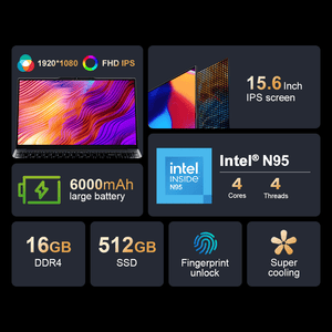 Ninkear N15 Air 15.6 Inch Intel N95 Laptop