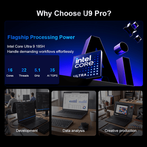 Ninkear U9 Pro AI Performance Laptop Intel® Core™ Ultra 9 185H