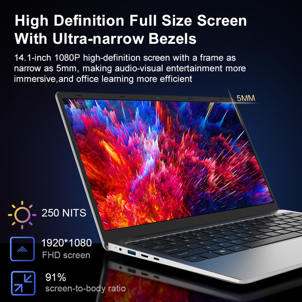 Ninkear  N14 Air laptop 14-inch ips full HD Intel Celeron J4125 processor 8GB DDR4+256GB SSD Windows 11 laptop