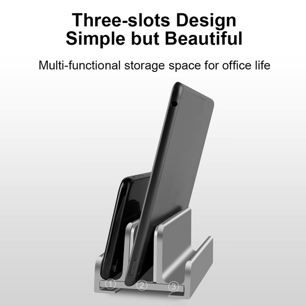 Ninkear S1 Dock Version Vertical Laptop Stand, Double Desktop Stand Holder with Adjustable Dock