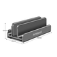 Ninkear S1 Dock Version Vertical Laptop Stand, Double Desktop Stand Holder with Adjustable Dock