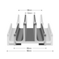 Ninkear S1 Dock Version Vertical Laptop Stand, Double Desktop Stand Holder with Adjustable Dock