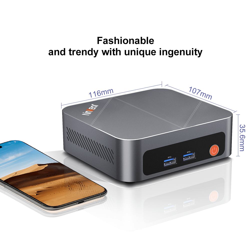 Ninkear M7 Mini PC AMD Ryzen 5 7430U Compact & Ultra-Quiet