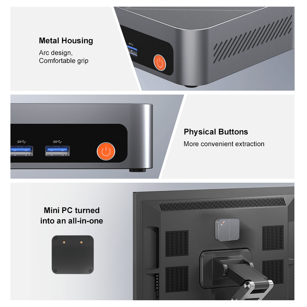 Ninkear M7 Mini PC AMD Ryzen 5 7430U Compact & Ultra-Quiet