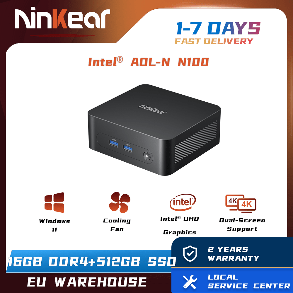 Ninkear N10 Mini PC intel N100 Compact & Ultra-Quiet