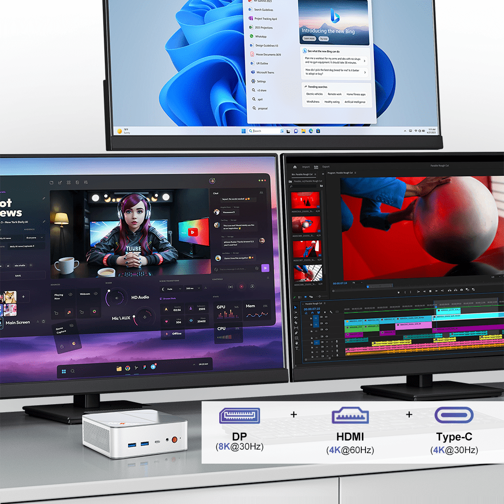 Ninkear M8 Mini PC AMD Ryzen 7 8745HS Ultra-Quiet Design - Ninkear.com