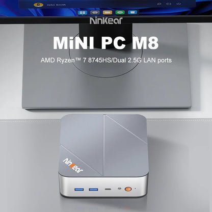 Ninkear M8 Mini PC AMD Ryzen 7 8745HS Compact & Ultra-Quiet