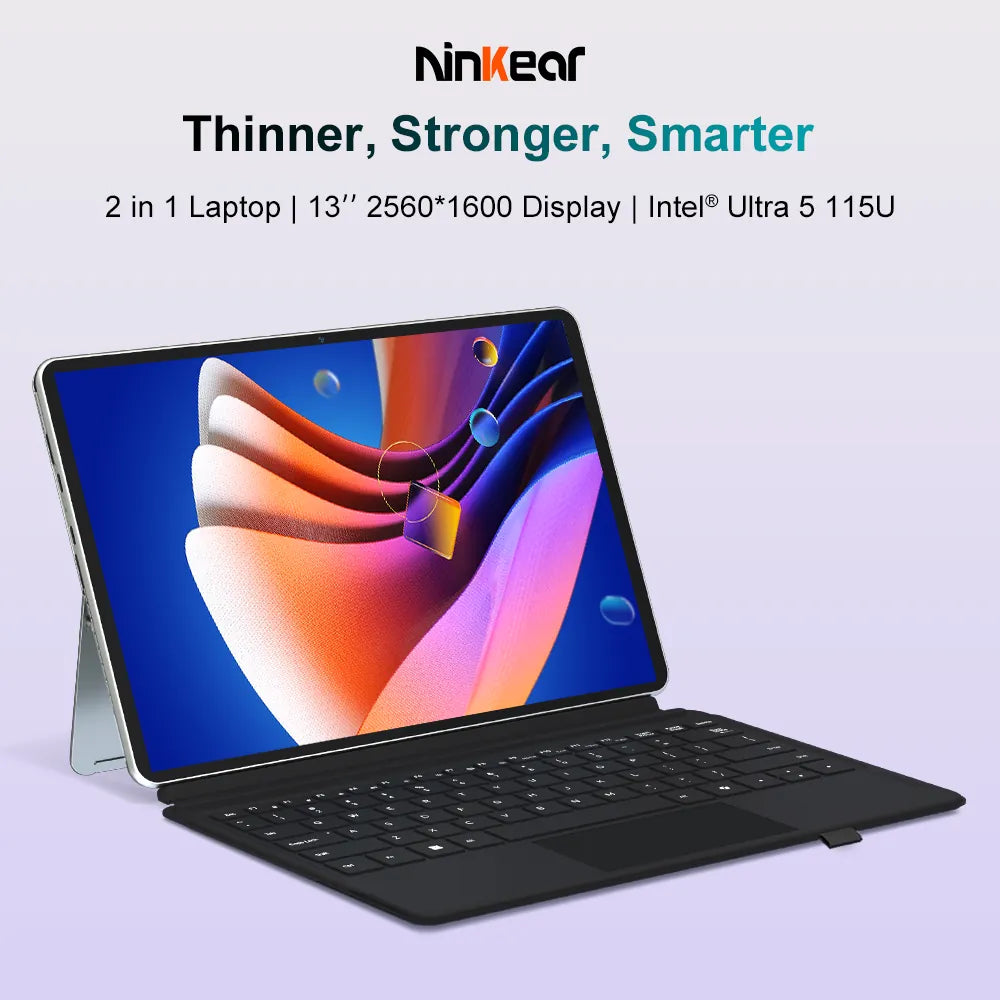 Ninkear S13 Intel Core Ultra 5 115U 2 in 1 Tablet Touch Screen Laptop