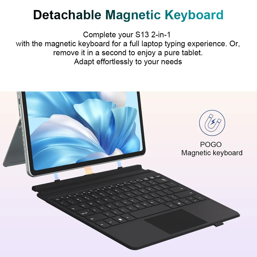 Ninkear S13 Intel Core Ultra 5 115U 2 in 1 Tablet Touch Screen Laptop